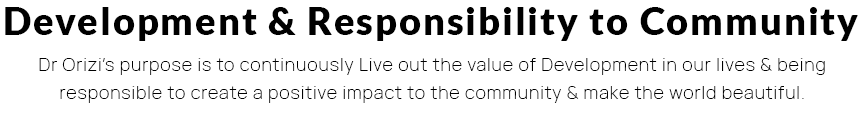 Development & Responsibility to Community